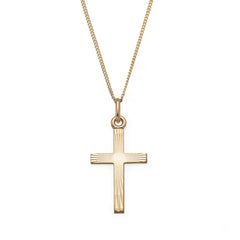 Kultainen rippiristi kaulakoru säteitä | Taika-korut