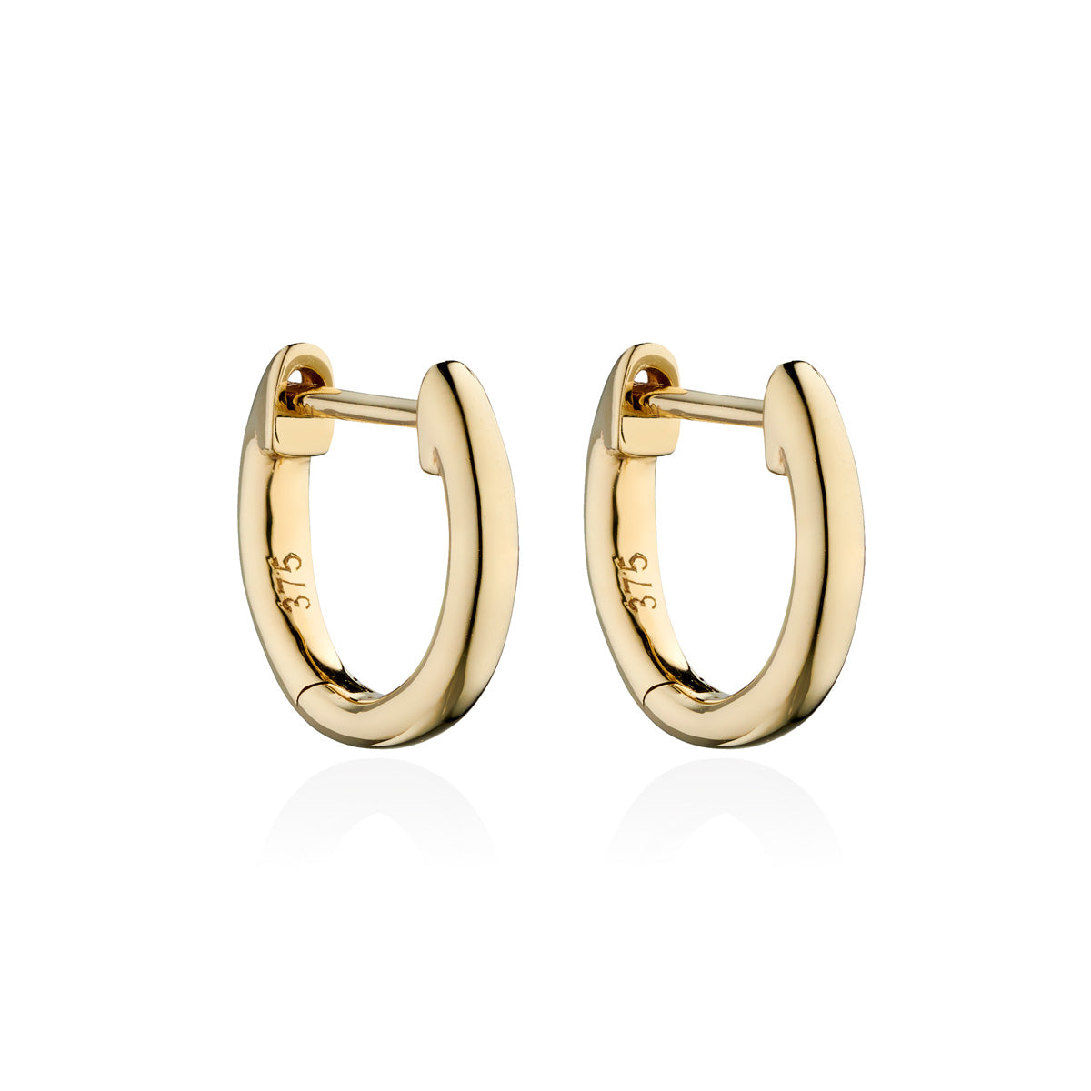 Kultaiset korvarenkaat 11 mm saranalukolla | Taika-korut