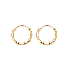 Kultaiset korvarenkaat 1,5 * 13 mm