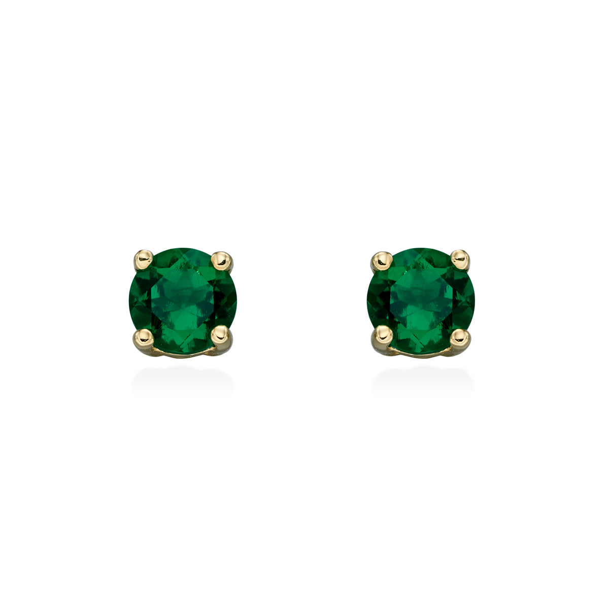 Pienet kultaiset smaragdi korvakorut | Taika-korut