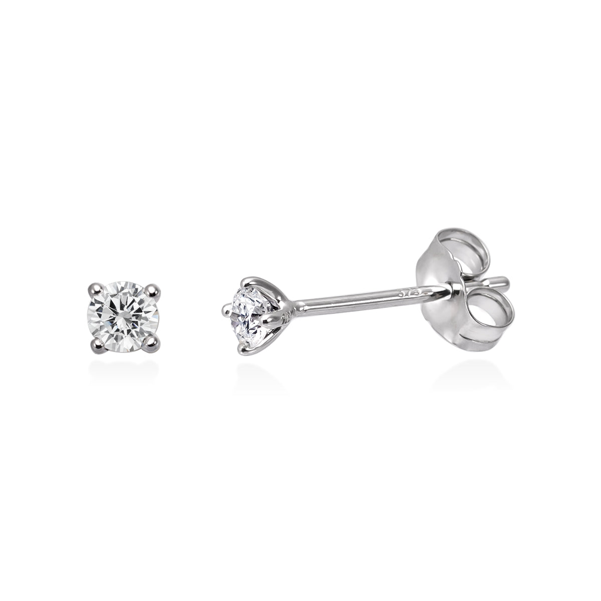 Pienet timanttikorvakorut 0,15ct valkokulta | Taika-korut
