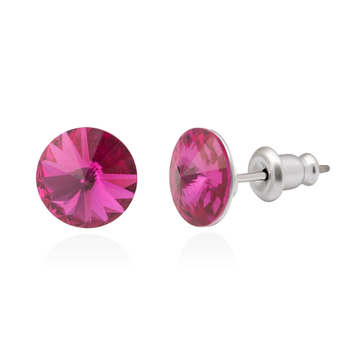 Swarovski korvakorut fuksia 8 mm