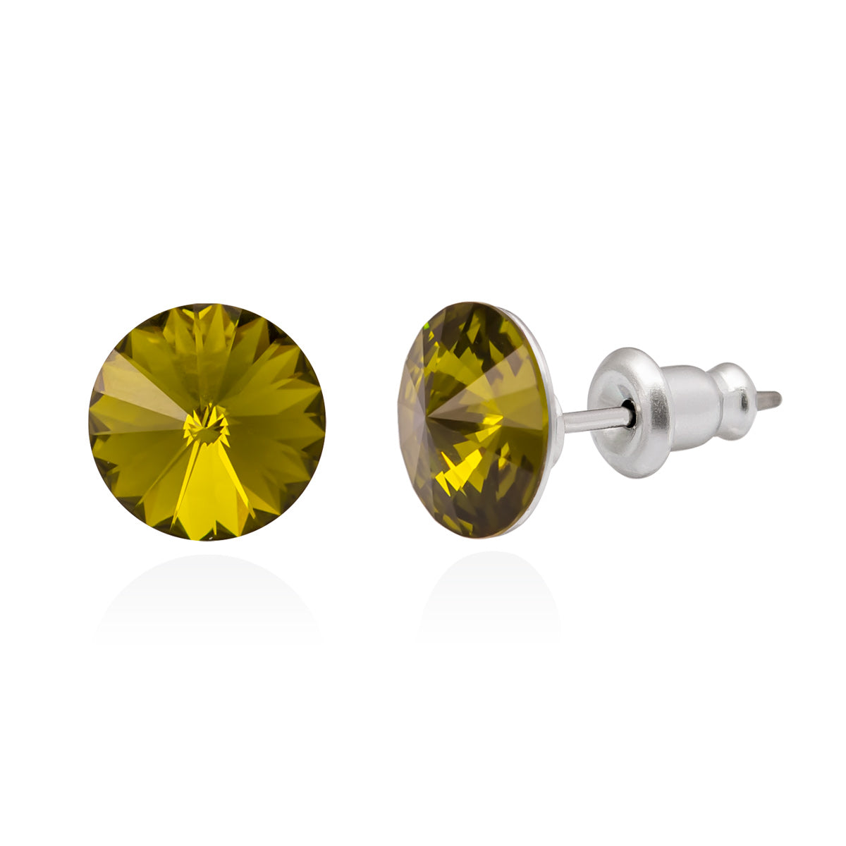 Swarovski korvakorut oliivinvihreä