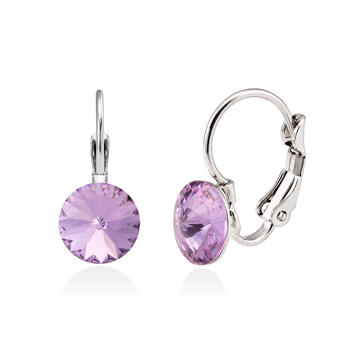 Swarovski korvakorut roikkuva 8 mm lila