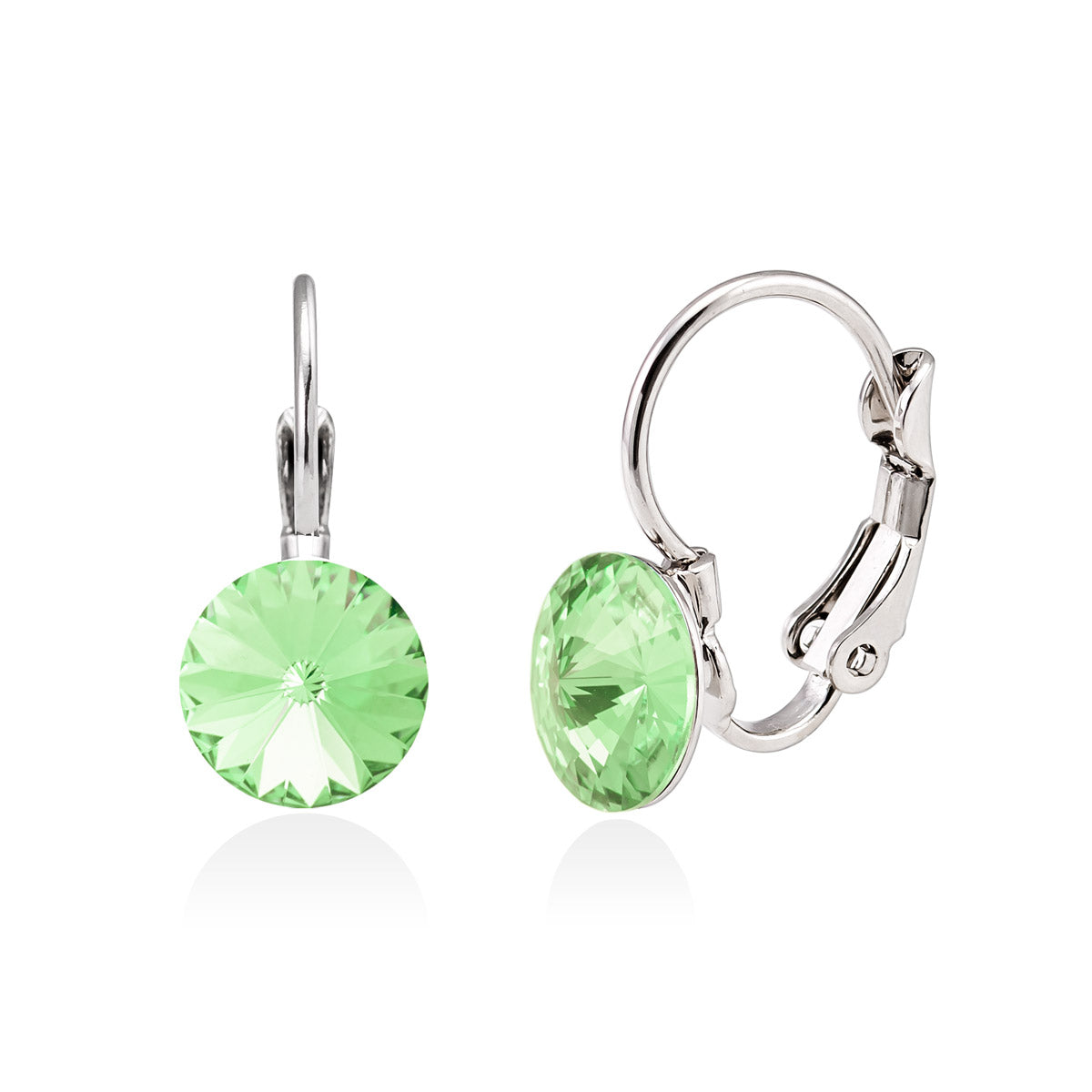 Swarovski korvakorut roikkuva 8 mm vaaleanvihreä