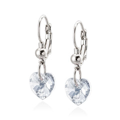 Swarovski korvakorut sydän kirkas