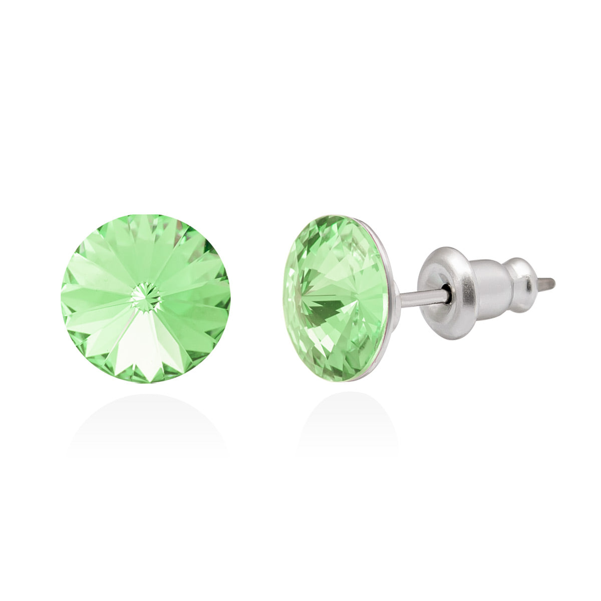 Swarovski korvakorut vaaleanvihreä 8 mm