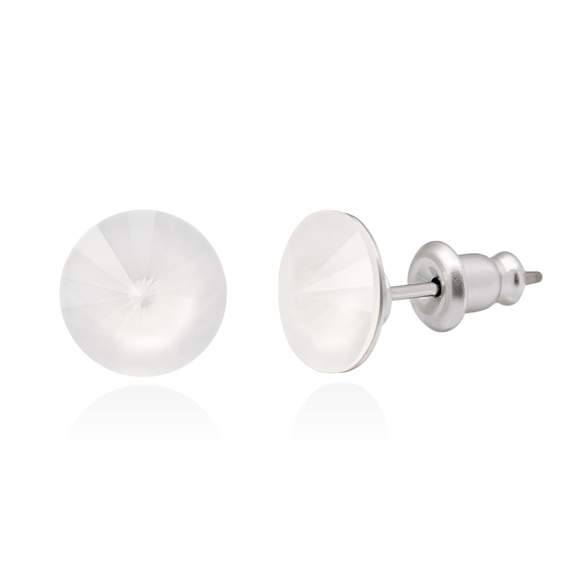 Swarovski korvakorut 8mm valkoinen puuteri