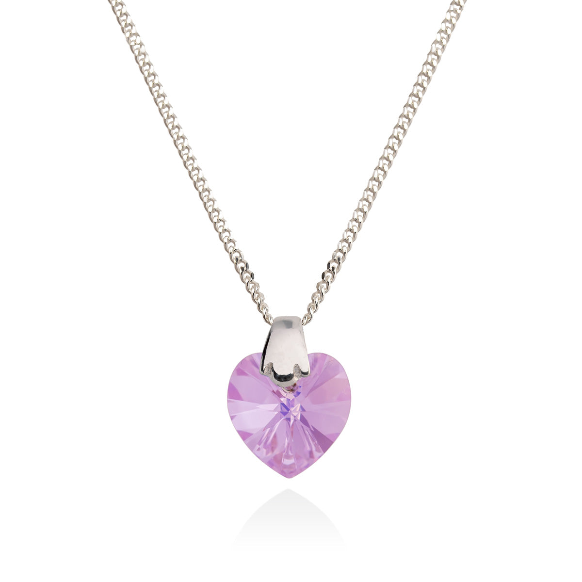 Swarovski sydänkaulakoru pieni lila